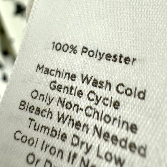 Talbots Sz Small Black White Houndstooth Print Formal Blouse Shirt Top Business - Picture 7 of 9